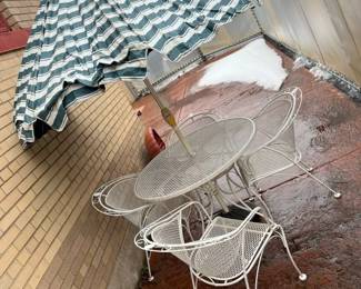 71A Vintage Metal Patio Setmin