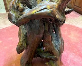 71A Burl Wood Dining Table Basemin