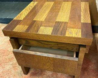 71 Vintage Lane Oak 1Drawer Side Tablemin