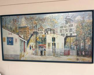 71 Utrillo Montmartre, Moulin De La Galette XL Printmin