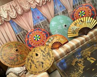 71A Vintage Parasols Wall Fansmin