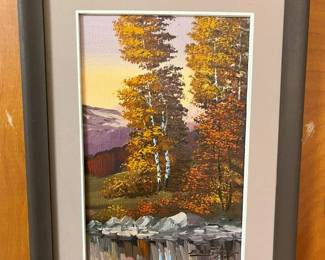 71A Vintage Landscape Original Acrylicmin