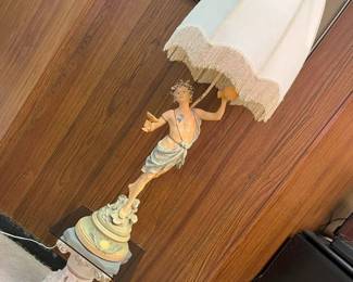 71A L F Moreau Figural Table Lampmin