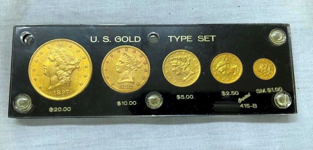 US GOLD TYPE SET