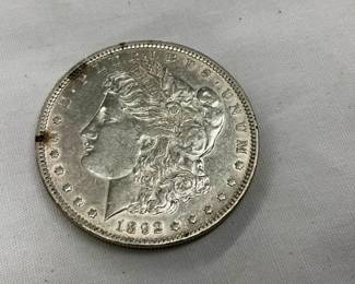 1892 MORGAN SILVER DOLLAR