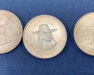 (3) 80% SILVER ANNV. COINS