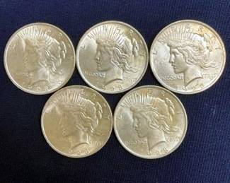 1923 PEACE SILVER DOLLARS
