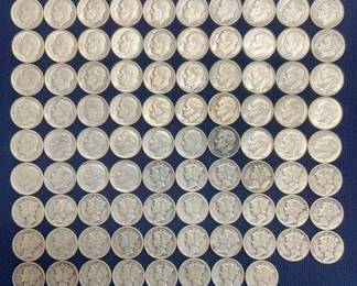 88 SILVER DIMES 1928-1963