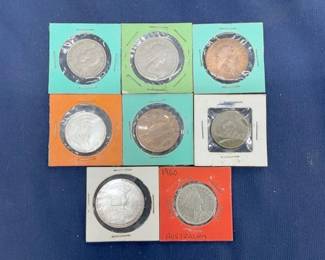 LOT VARIOUS FOREIGN COINS 1949-69