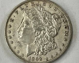 1892 MORGAN SILVER DOLLAR