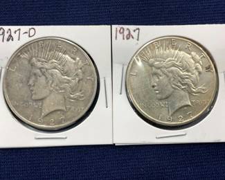 1927/1927-D PEACE SILVER DOLLARS