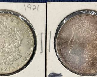 1921 MORGAN SILVER DOLLARS