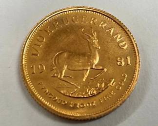 1961 GOLD 1/10 OZ KRUGERAND