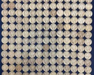 (200) 1917-43 MERCURY SILVER DIMES