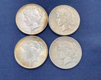 1934/1926/1923/1925 PEACE SILVER DOLLARS