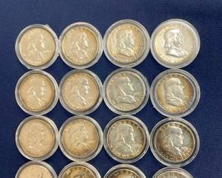 1950-63 SILVER FRANKLIN HALVES
