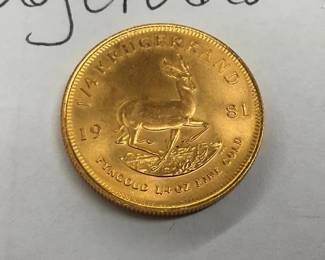 1981 1/4 OZ GOLD KRUGERAND