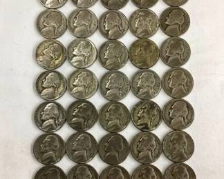 (41) 35% SILVER JEFFERSON NICKELS
