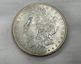 1884 MORGAN SILVER DOLLAR