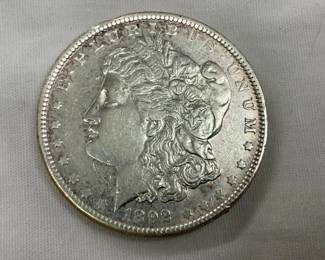 1892 MORGAN SILVER DOLLAR