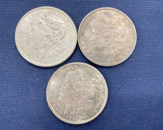 1880/(2) 1921 MORGAN SILVER DOLLARS