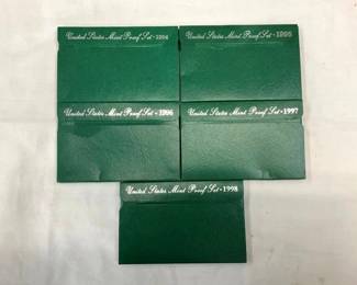 (5) US PROOF SETS 1994-98