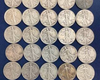 28- 1945-35 SIVLER WALKING LIB. HALVES