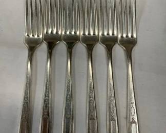 (6) 50G. EACH SILVER FORKS