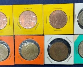 LOT VARIOUS FOREIGN COINS 1920-68