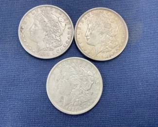 1888/(2) 1921 MORGAN SILVER DOLLARS
