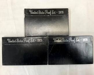 (3) US PROOF SETS 1978-79
