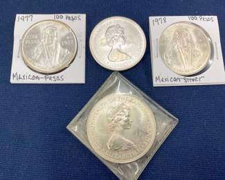 LOT OF SILVER 100 PESOS/.720 COM. WEALTH