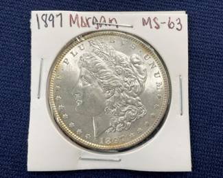 1897 MS 63 MORGAN SILVER DOLLAR