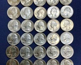1965 35% SILVER WASHINGTON QUARTERS