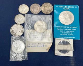 LOT STERLING SILVER CROWN/BRITISH/CHINA