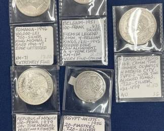 LOT OF (5) SILVER ROMANIA