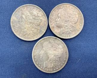 1879-S/1884-O/1886 MORGAN SILVER DOLLARS
