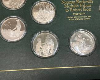 SILVER NORMAN ROCKWELLS MEDALLIC TRIBUTE