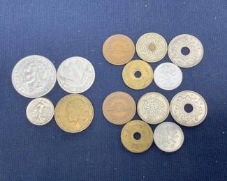 LOT VARIOUS COINS 1943-65 MINTS/JAPANESE