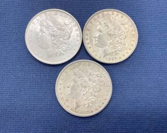 1888/(2) 1887-O MORGAN SILVER DOLLARS