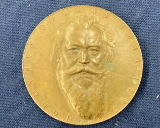 JOHANNES BRAHMS 1833-1897 MUSIKER BRONZE