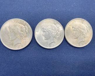 1922/(2) 1923 PEACE SILVER DOLLARS