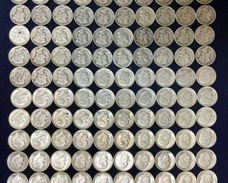100- 1923-63 SILVER DIMES