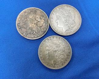 1890-O/1887/1890 MORGAN SILVER DOLLARS