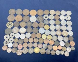 LG. LOT VARIOUS FOREIGN COINS
