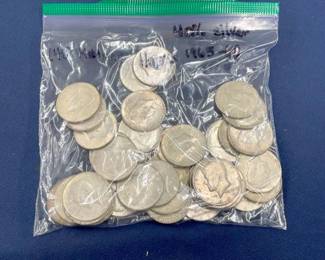 (40) SILVER KENNEDY HALVES