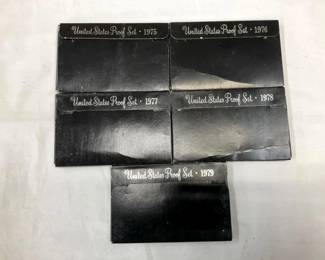 (5) US PROOF SETS 1975-79
