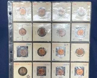 (20) LINCOLN PENNIES 1942-58