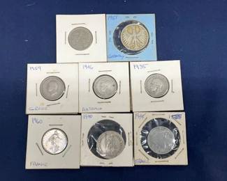 LOT OF VARIOUS FOREIGN COINS