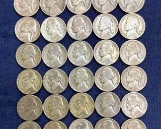 1942-45 35% SILVER JEFFERSON NICKELS